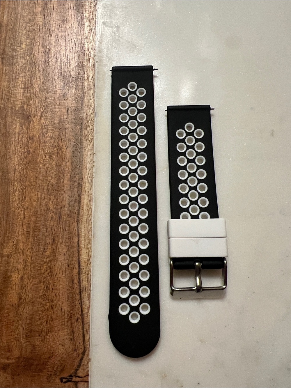 Silicone 20 mm watch strap